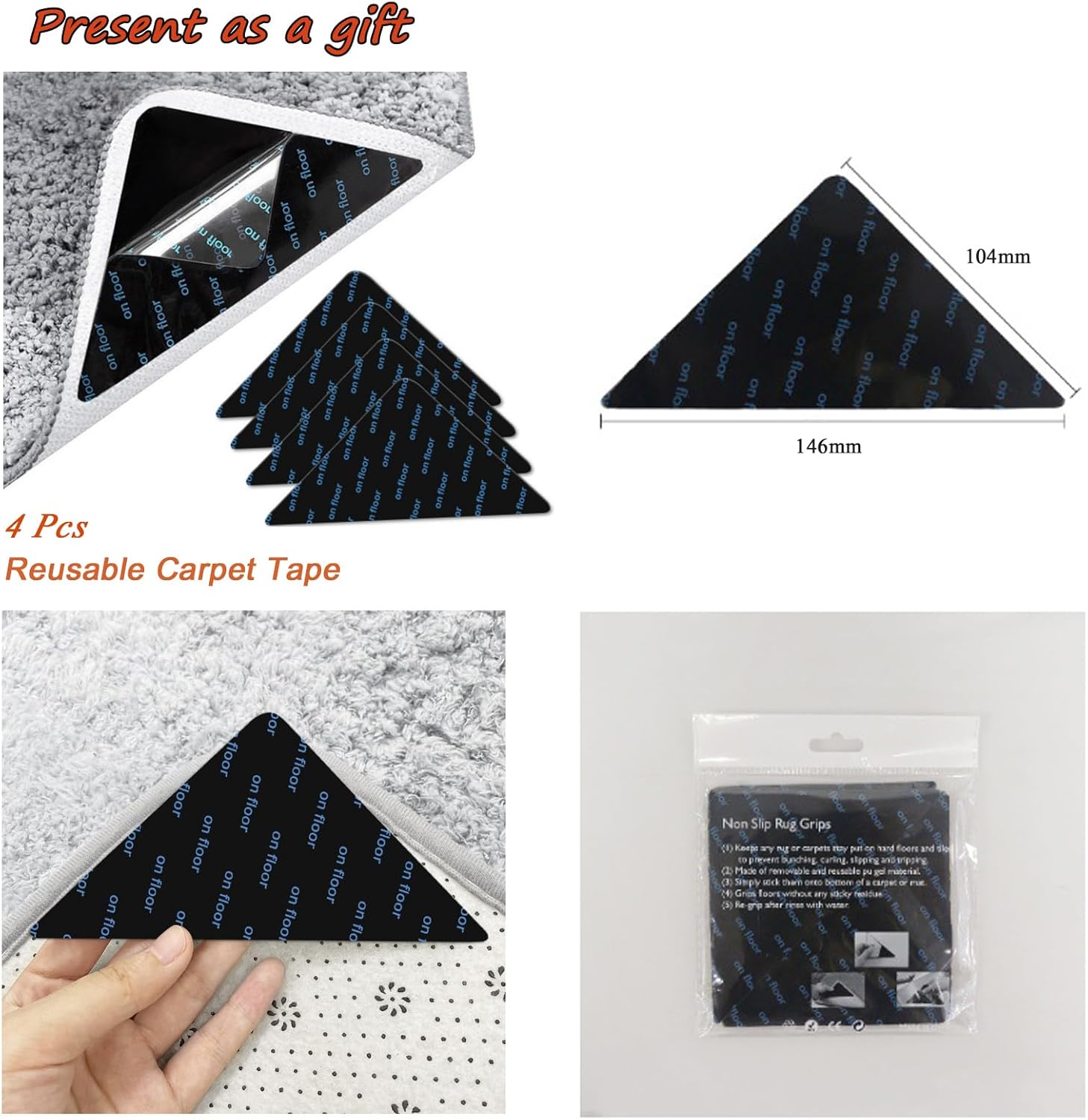 Bath Mat, 3 x 5ft, Ultra Soft and Non-Slip Bathroom Rugs, Water Absorbent and Machine Washable Bath Rug for Bathroom, Shower, and Tub